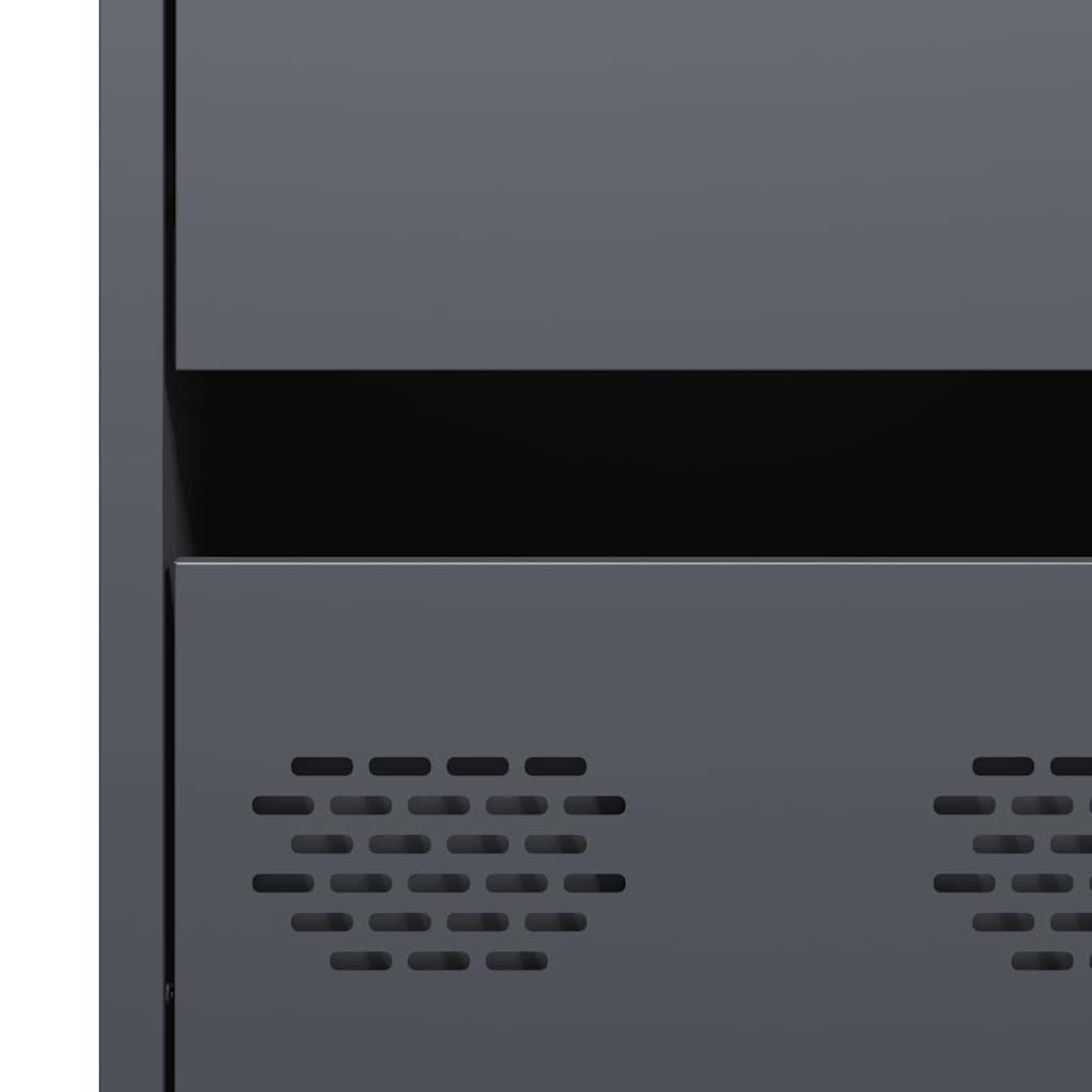 Skjenk DIV. antrasitt 35x39x73,5 cm kaldvalset stål