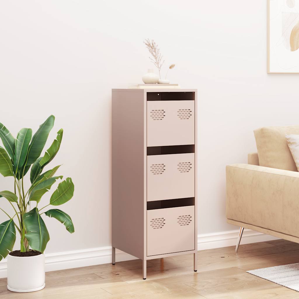 Skap DIV. rosa 39x35x103,5 cm stål