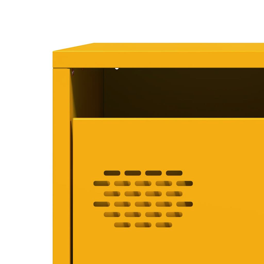 Skap DIV. sennepsgul 39x35x103,5 cm stål