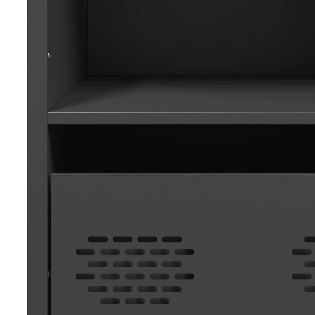 Skap DIV. Svart 68x39x103,5 cm stål