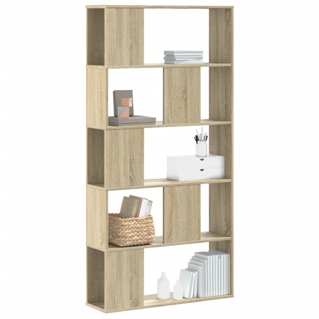 Bokhylle Sonoma Eik 5 etasjer 80,5x23,5x162,5 cm