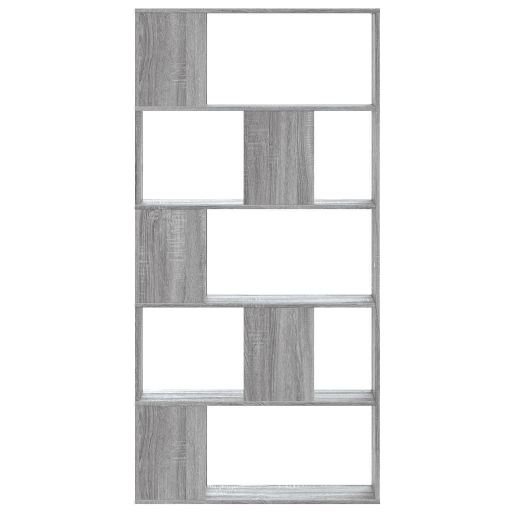 Bokhylle Sonoma Grå 5 etasjer 80,5x23,5x162,5 cm