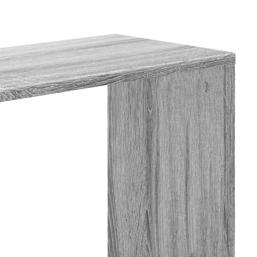 Bokhylle Sonoma Grå 5 etasjer 80,5x23,5x162,5 cm