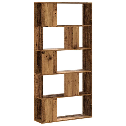 Bokhylle Gammelt Tre 5 etasjer 80,5x23,5x162,5cm