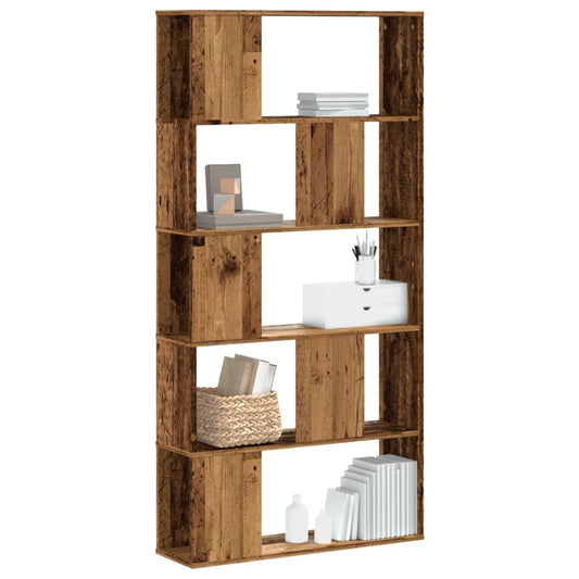 Bokhylle Gammelt Tre 5 etasjer 80,5x23,5x162,5cm
