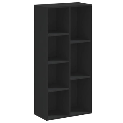Bokhylle Svart 50x25x105 cm
