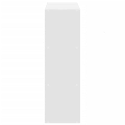 Bokhylle hvit 102x32x102 cm konstruert tre