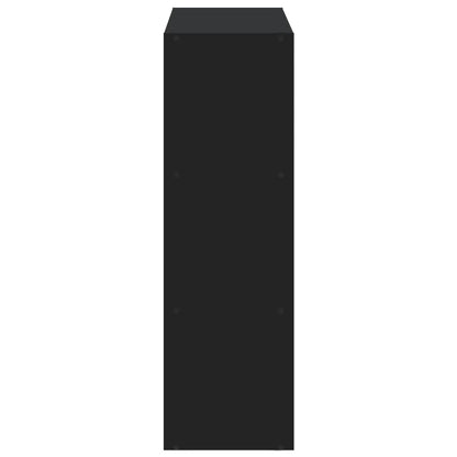 Bokhylle Svart 102x32x102 cm