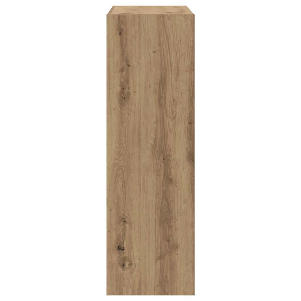 Bokhylle artisan eik 102x32x102 cm konstruert tre