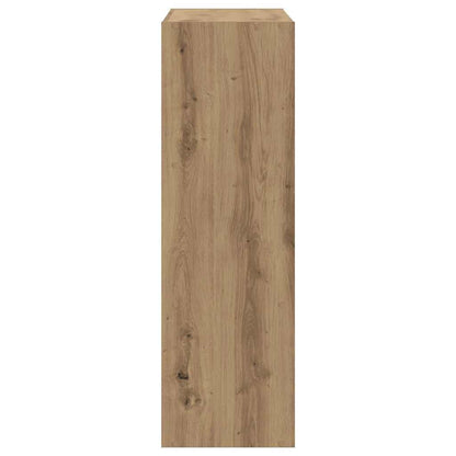 Bokhylle artisan eik 102x32x102 cm konstruert tre