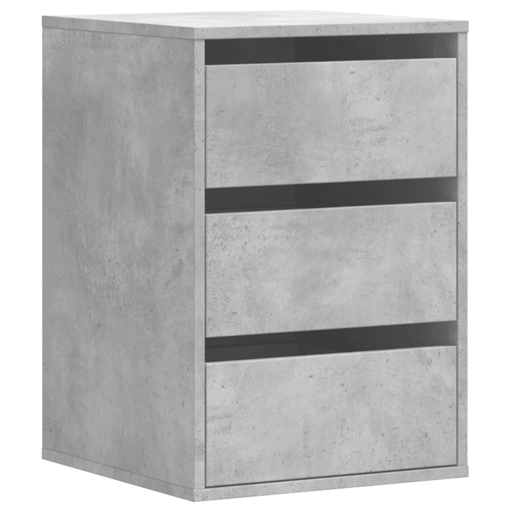 Kommode betonggrå 40x41x58 cm konstruert tre