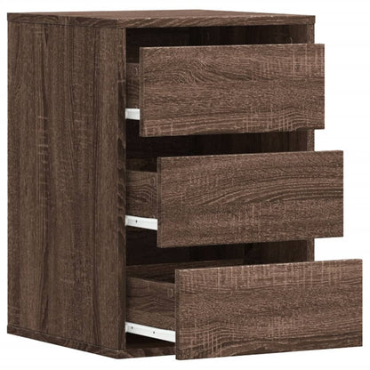 Kommode brun eik 40x41x58 cm konstruert tre