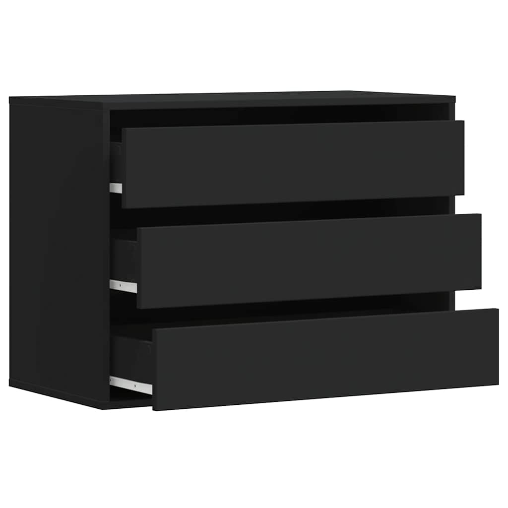 Kommode Svart 80x41x58 cm