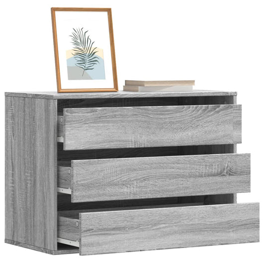 Kommode Sonoma Grå 80x41x58 cm