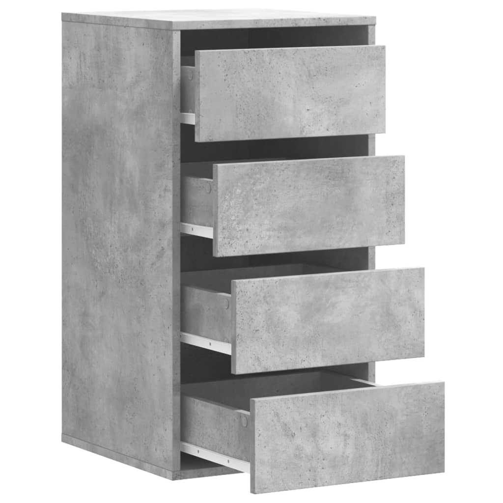 Kommode Betonggrå 40x41x76 cm