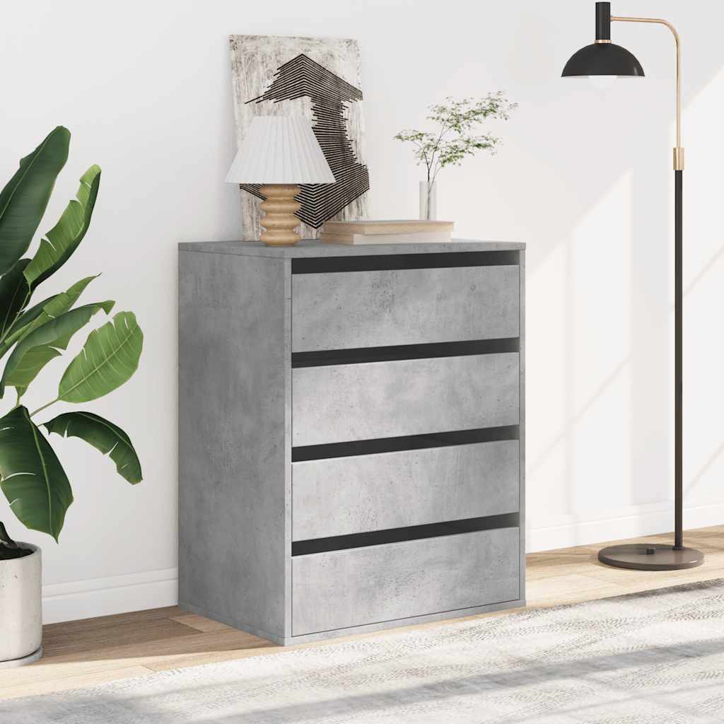 Kommode Betonggrå 60x41x76 cm