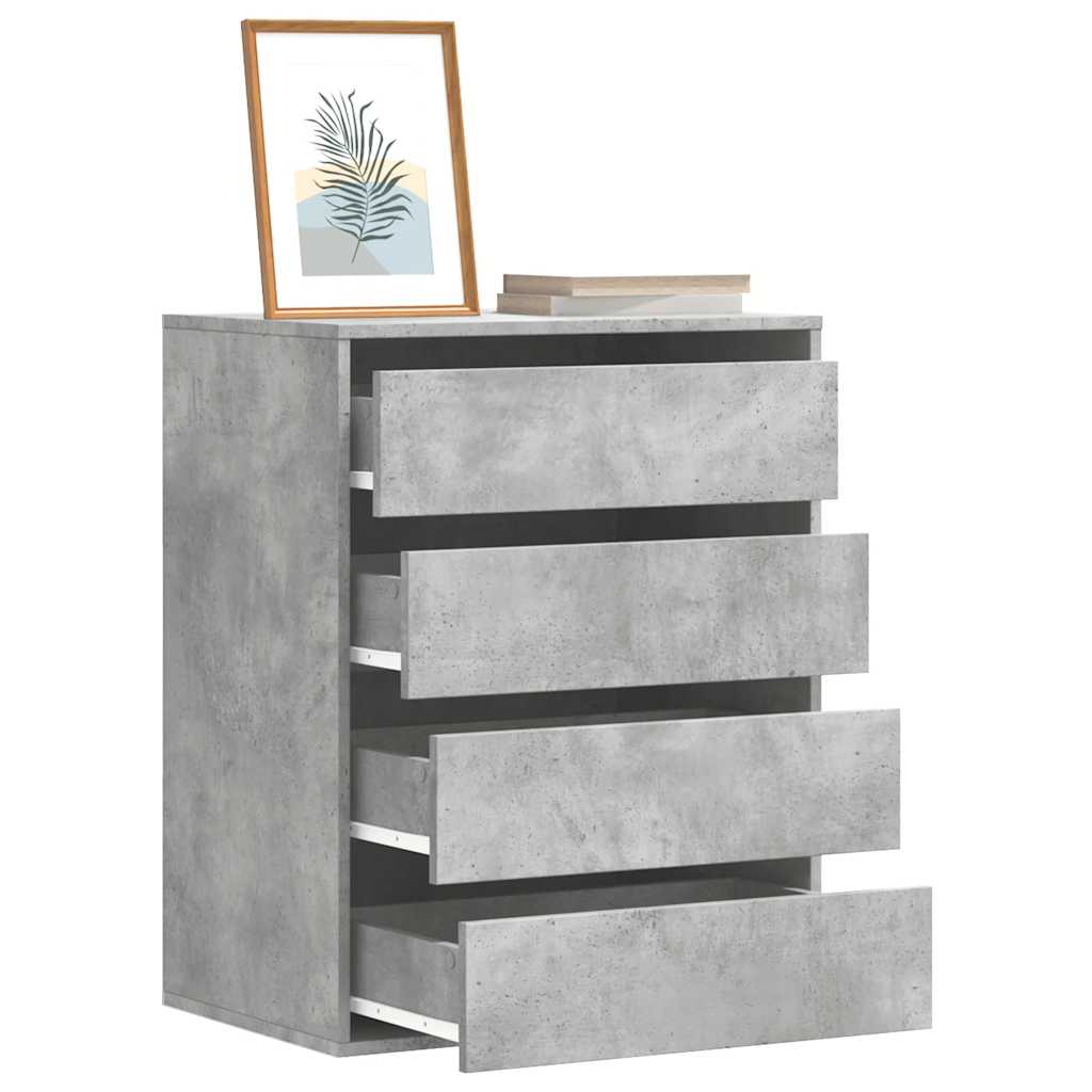 Kommode Betonggrå 60x41x76 cm