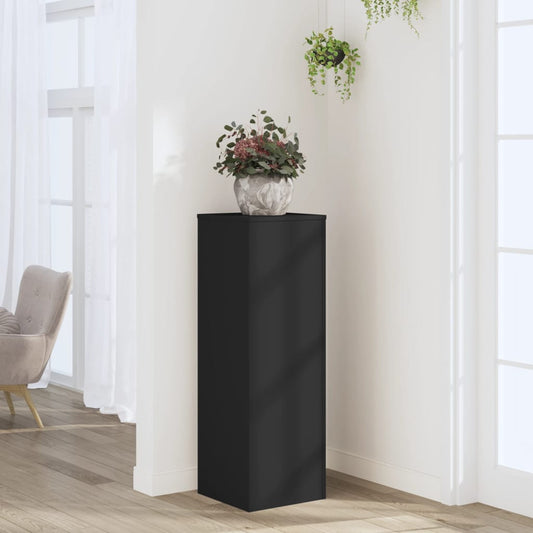 Blomsterstativ Plantestativ Svart 33x33x100 cm