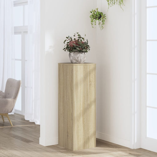 Blomsterstativ Plantestativ Sonoma Eik 33x33x100 cm
