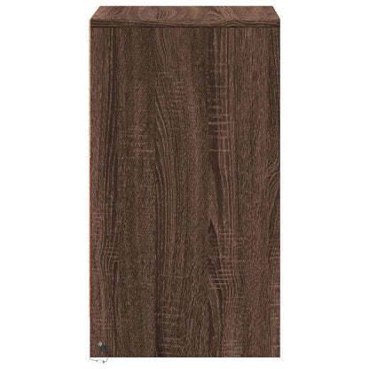 Nattbord Sengbord Brun Eik med LED