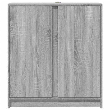 Skjenk Sonoma Grå med LED 77x34x85 cm