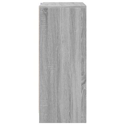 Skjenk Sonoma Grå med LED 77x34x85 cm