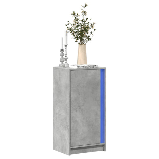 Skjenk Betonggrå med LED 42,5x34x85 cm