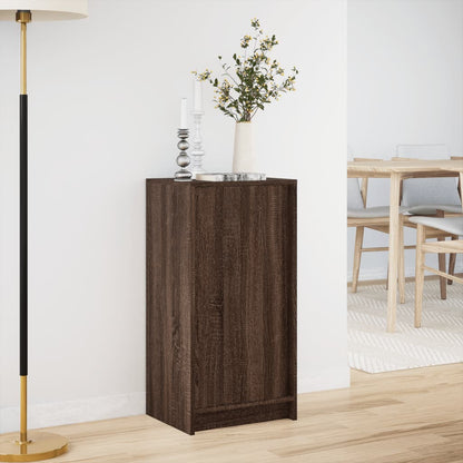 Skjenk Brun Eik med LED 42,5x34x85 cm