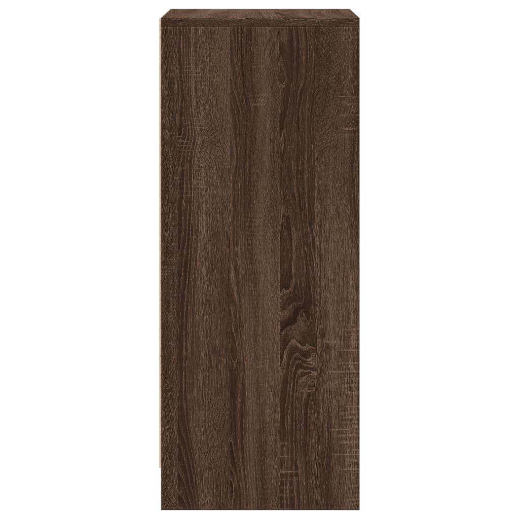 Skjenk Brun Eik med LED 42,5x34x85 cm