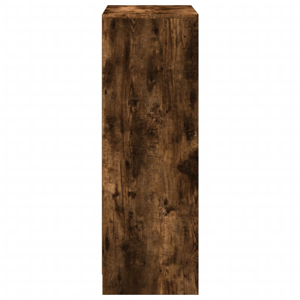 Skjenk Røkt Eik med LED 72x34x100 cm