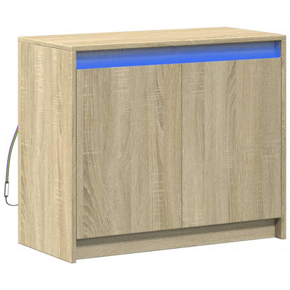 Skjenk Sonoma Eik med LED 72x34x61 cm
