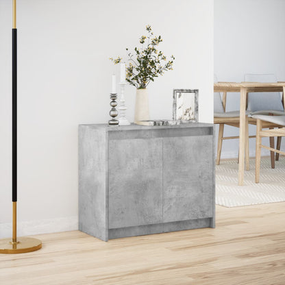 Skjenk Betonggrå med LED 72x34x61 cm