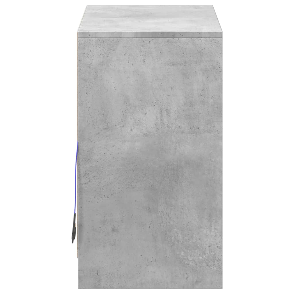 Skjenk Betonggrå med LED 72x34x61 cm