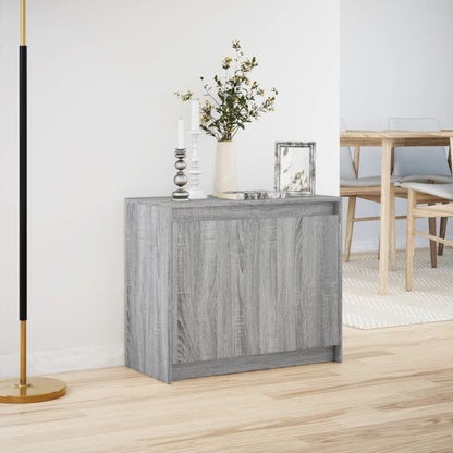 Skjenk Sonoma Grå med LED 72x34x61 cm