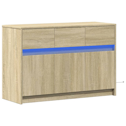 TV-Møbel Sonoma Eik TV-benk med LED 91x34x61 cm