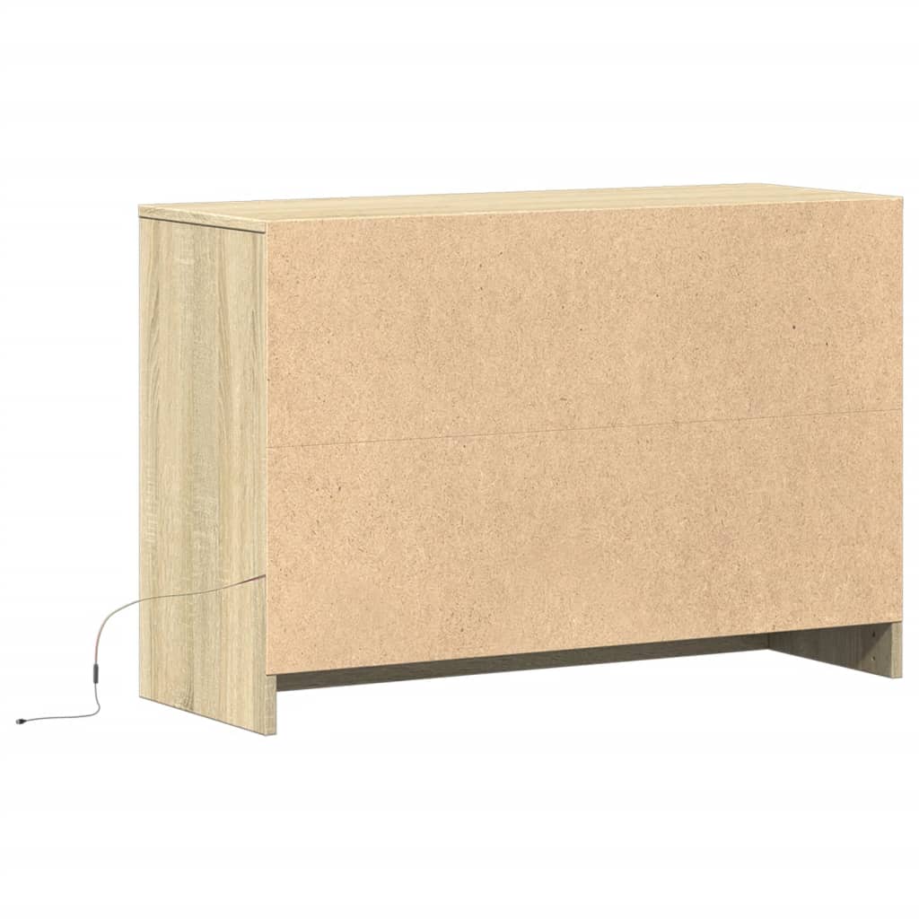 TV-Møbel Sonoma Eik TV-benk med LED 91x34x61 cm