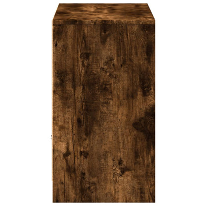 TV-Møbel Røkt EikTV-benk med LED 91x34x61 cm