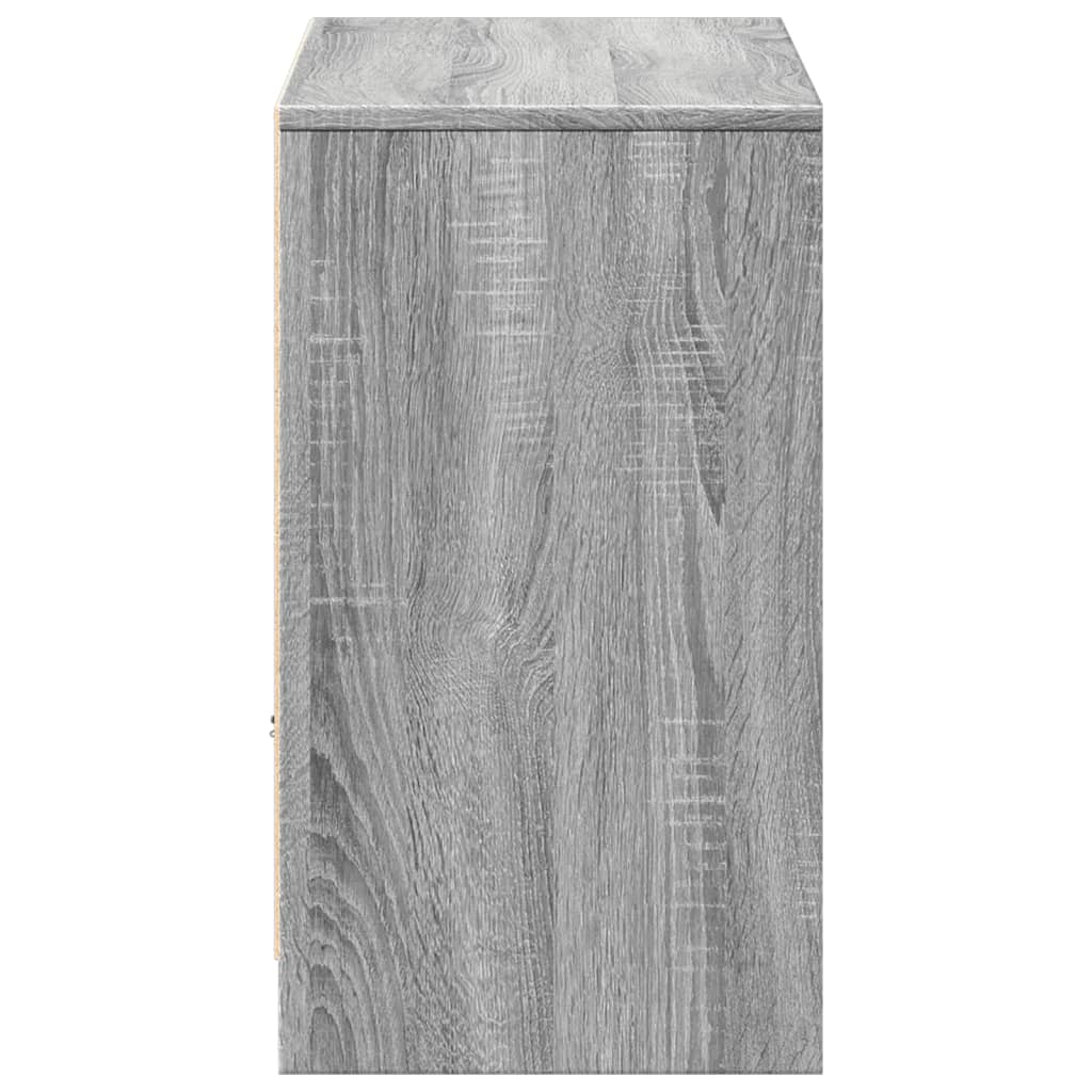 TV-Møbel Sonoma Grå TV-benk med LED 91x34x61 cm
