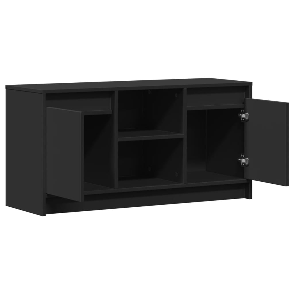TV-Møbel Svart TV-benk med LED 100x34x50 cm