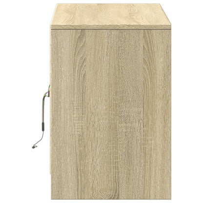 TV-Møbel Sonoma Eik TV-benk med LED 100x34x50 cm