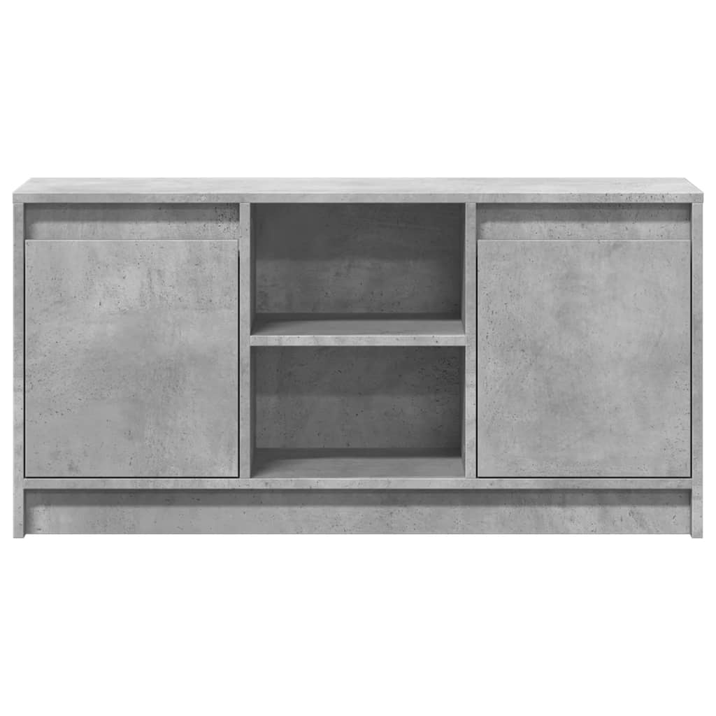 TV-Møbel Betonggrå TV-benk med LED 100x34x50 cm