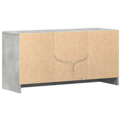 TV-Møbel Betonggrå TV-benk med LED 100x34x50 cm