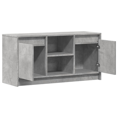 TV-Møbel Betonggrå TV-benk med LED 100x34x50 cm
