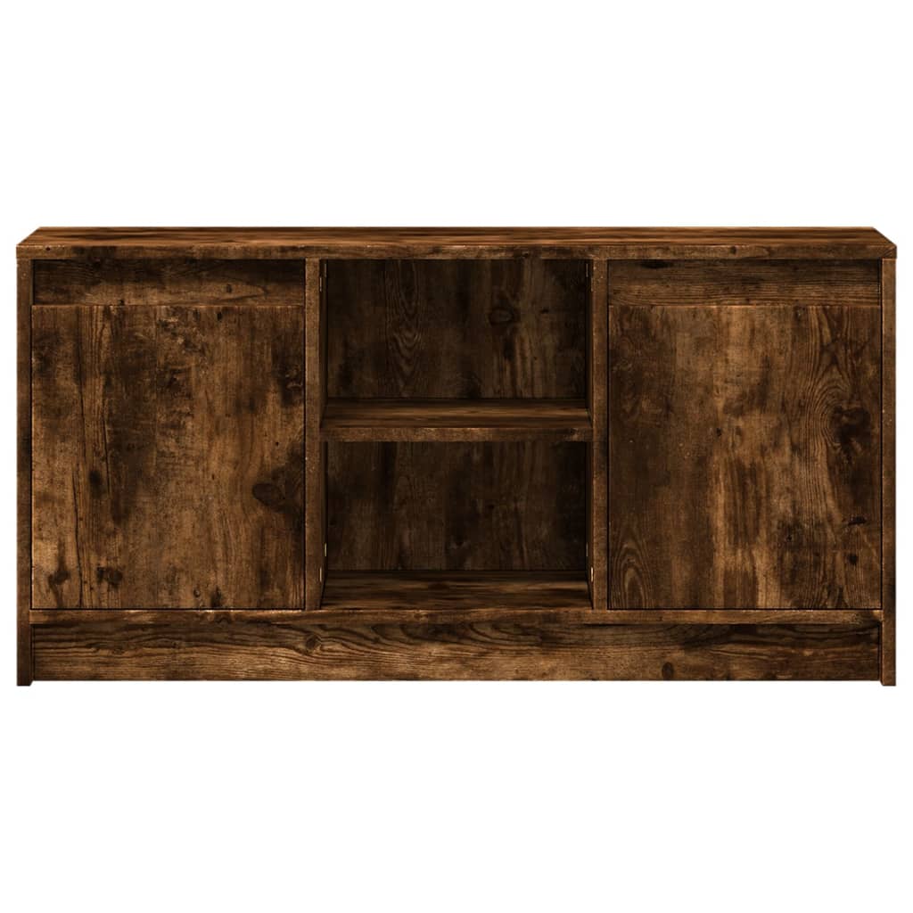 TV-Møbel Røkt EikTV-benk med LED 100x34x50 cm