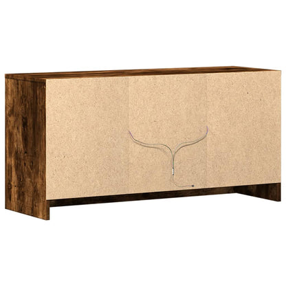 TV-Møbel Røkt EikTV-benk med LED 100x34x50 cm