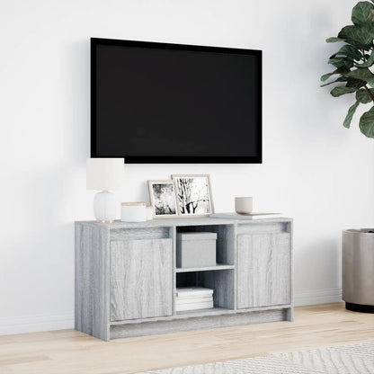 TV-Møbel Sonoma Grå TV-benk med LED 100x34x50 cm