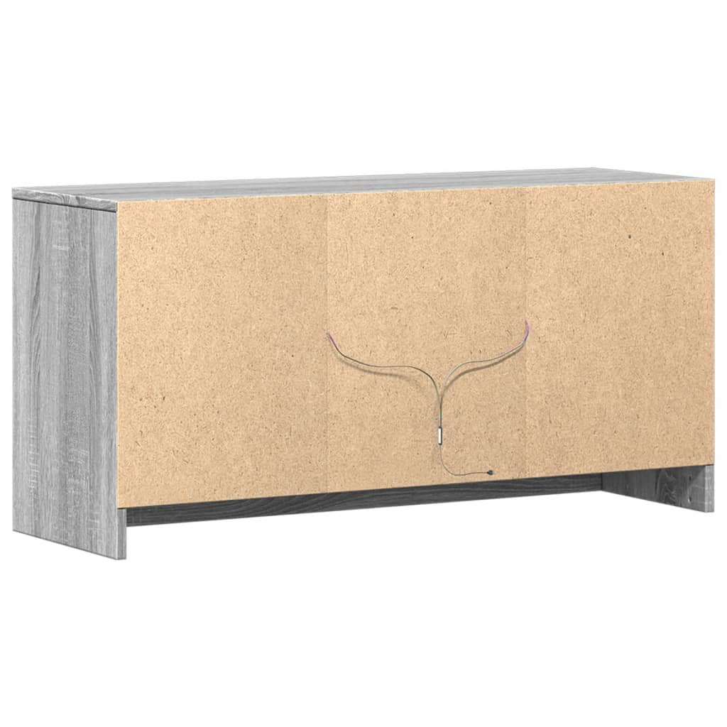 TV-Møbel Sonoma Grå TV-benk med LED 100x34x50 cm