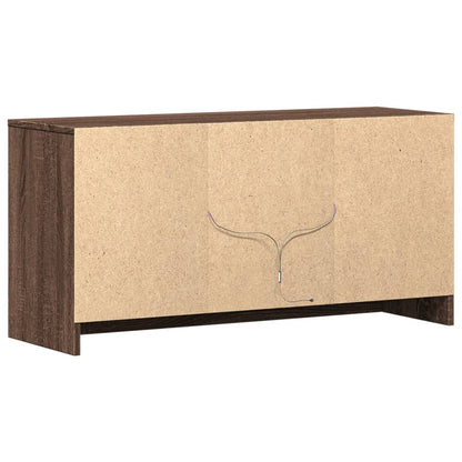 TV-Møbel Brun Eik TV-benk med LED 100x34x50 cm