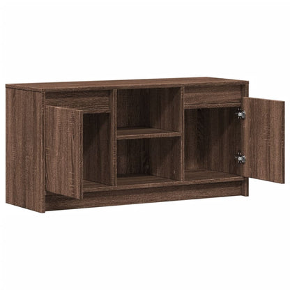TV-Møbel Brun Eik TV-benk med LED 100x34x50 cm