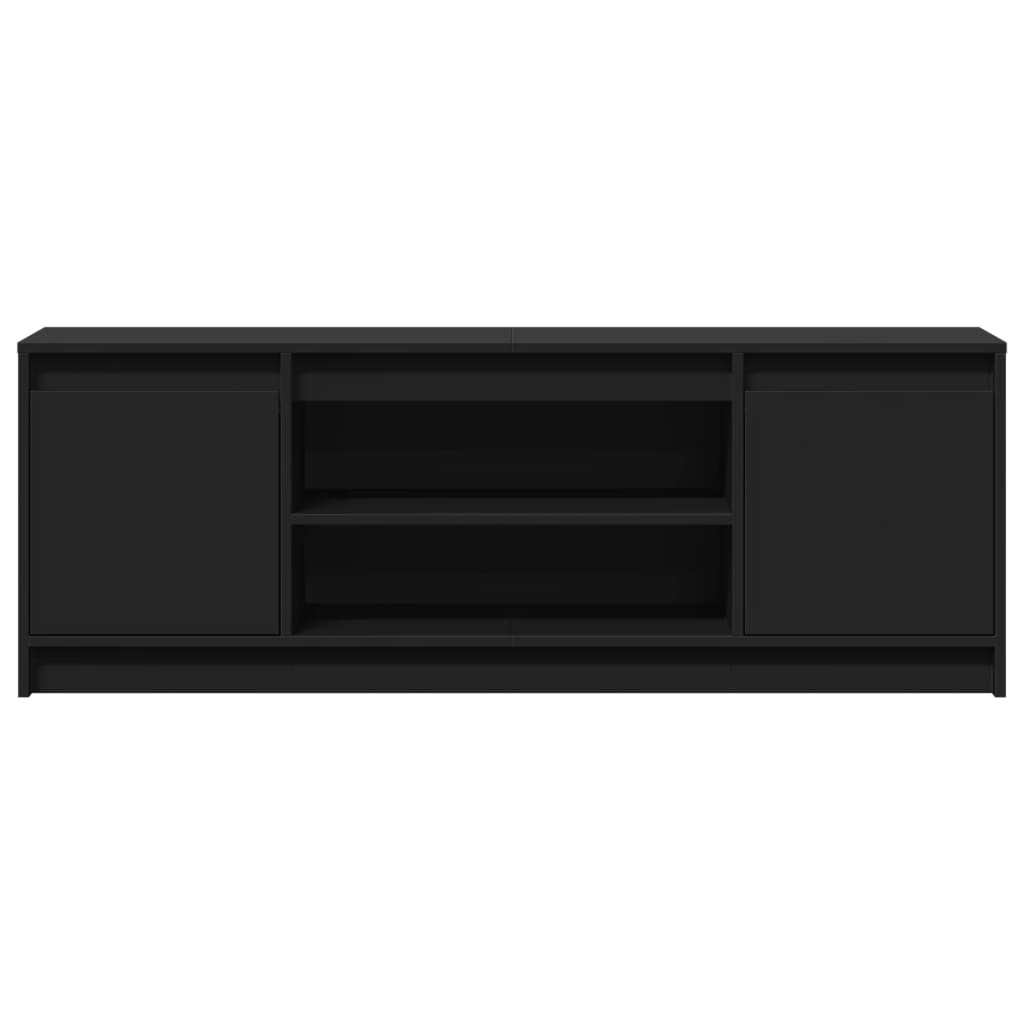 TV-Møbel Svart TV-benk med LED 139,5x34x50 cm
